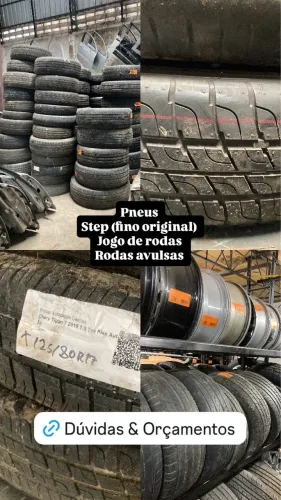 Jogo de rodas rodas avulsas pneus pneu estepe fino original 