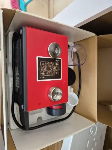 Cafeteira cápsulas delta Q clip + cápsula inox reutilizável 