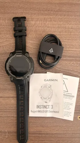 Garmin Instinct® 3 AMOLED 45 mm - Novo - ACEITO PROPOSTAS