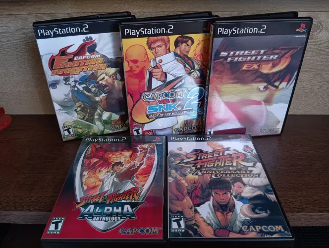 Coleção Street Fighter para Ps2 (REPRÔ) LEIA