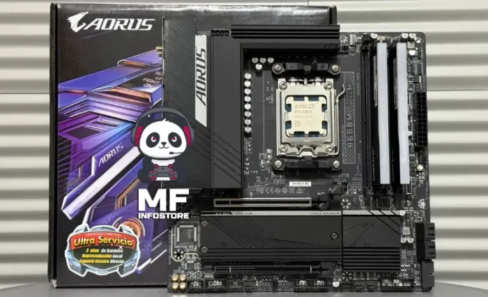 Kit AM5 B650M Aorus Elite + Ryzen 7 7700 + 2x16gb Juhor RGB 6000mhz