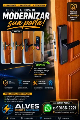 Instalação de fechadura eletrônica