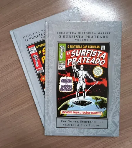 Biblioteca Histórica Marvel O Surfista Prateado Completo Editora Panini