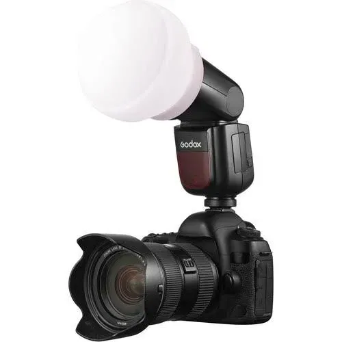 Difusor em silicone para flash godox cabeça redonda