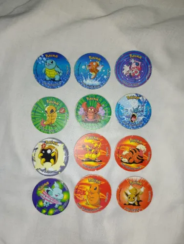 Tazos pokémon attack importado originais