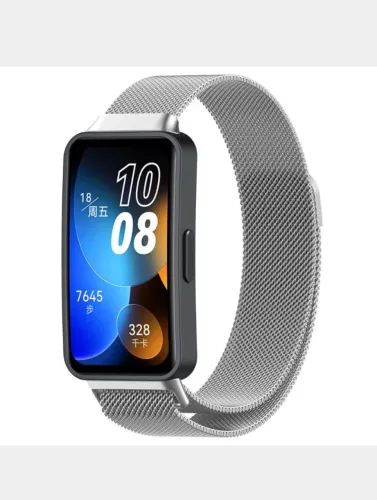 smartwatch huawei band 8 original pulseira aço milanês inox