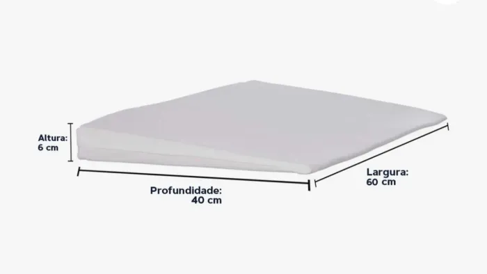 Travesseiro Anti Refluxo Ortobom Sleep Baby Hipoalergênico Branco