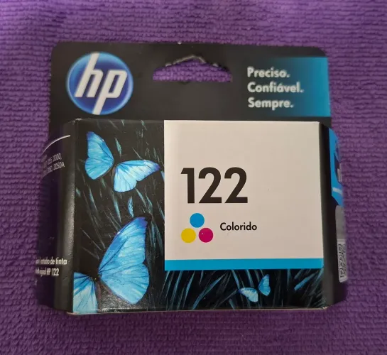 2 Cartuchos HP-122 Originais, Colorido + Preto + 1 Fonte Nova 
