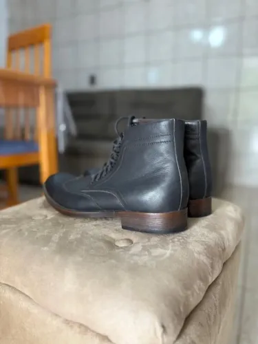 Coturno Fórum Masculino de Couro tamanho 41
