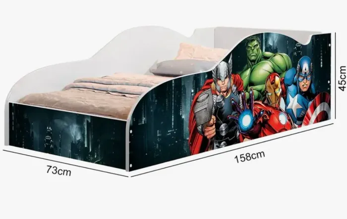 Mini cama super heróis