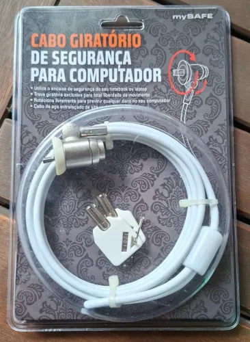 Cabo Trava De Segurança Para Notebook | Laptop | PC