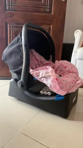 Bebê conforto Touring X Burigotto + Capa Rosa