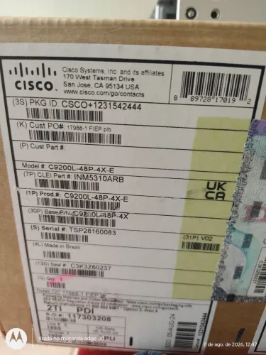 Switchi cisco c9200-48p-4xe 48 portas gerenciavel