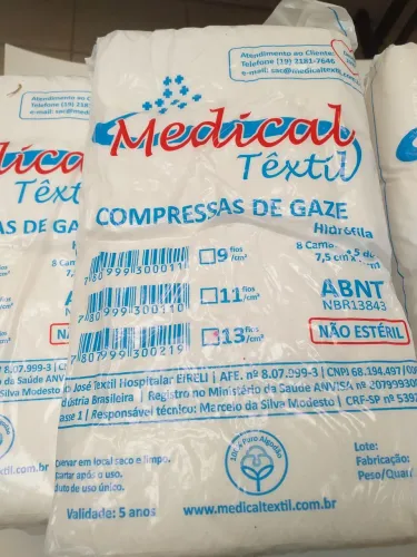 Gases 100% algodão