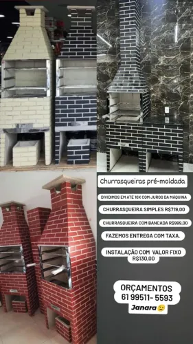CHURRASQUEIRA PRE MOLDADA 65 CM