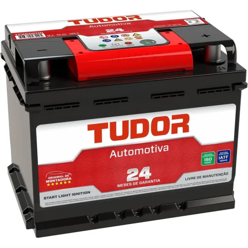 Bateria Automotiva Nova Tudor 60 amperes com garantia 