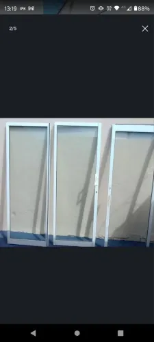3 Folhas de Porta de Vidro