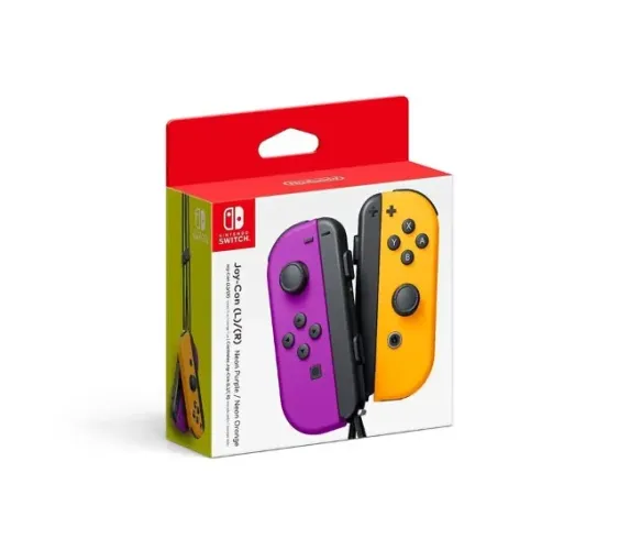 Controle Joy Con Novo Lacrado: Roxo e Laranja