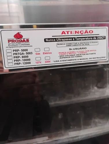 Forno panificação pró gás 8 esteiras 