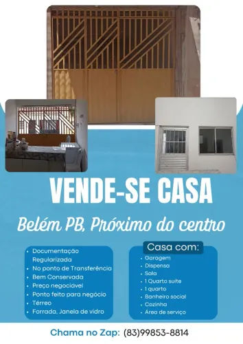 Vendo casa residencial térreo