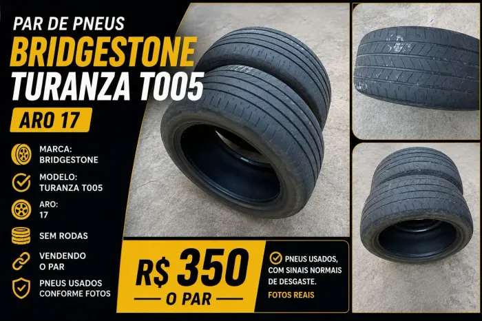 Par de Pneus Bridgestone