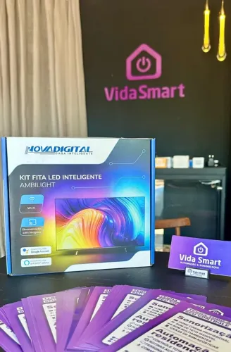 Kit Fita LED Inteligente Ambiligth 55-65'' - Nova Digital
