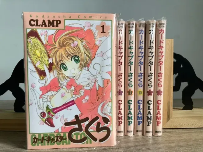card captors sakura mangá japonês completo vol. 1-12 + todas cartas clow