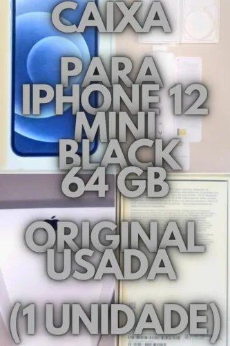 Caixa para iPhone 12 mini Black 64GB Original Usada