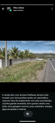 Sítio próximo ao centro, saída de Serrinha a Barrocas
