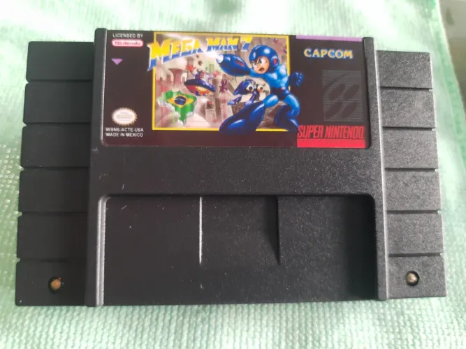 Cartucho Mega man 7, super Nintendo,PCB original
