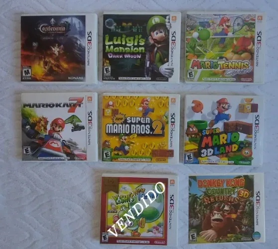 Vendo estes 7 Jogos de Nintendo 3DS... [Leia as descições]
