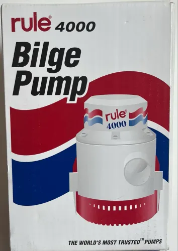 Bomba De Porão Rule 4000 Gph (15.140 Lph) - Nova Na Caixa 
