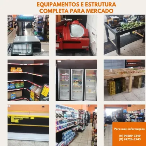 Equipamentos para Mercado, Mercearia e outros