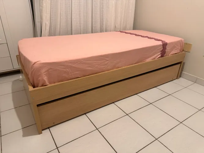 Cama de Solteiro Quarter com Cama auxiliar