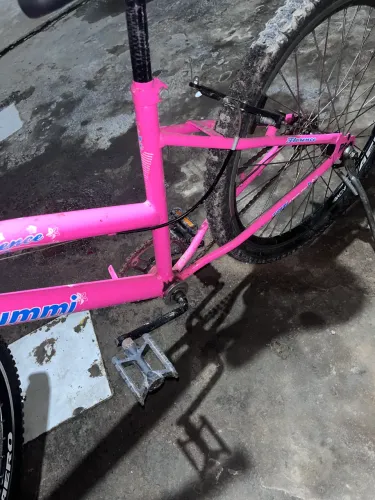 Bicicleta feminina rosa