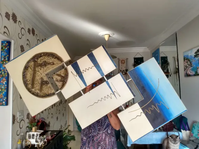 Quadro decorativo grande.