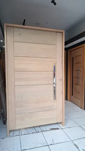 Porta pivotante 128x214mt madeira tauari 