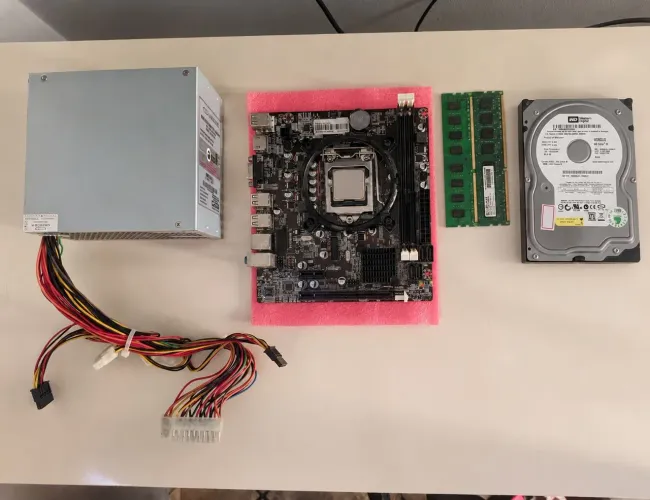 Kit PC Intel Core i5-2400 + 16GB RAM + Placa-Mãe LGA 1155 + Fonte 240W + HD 80 GB