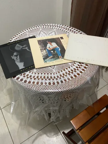 LPs de Vinil Paulinho Pedra Azul Autografados