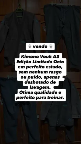 Kimono vouk a3 edição limitada