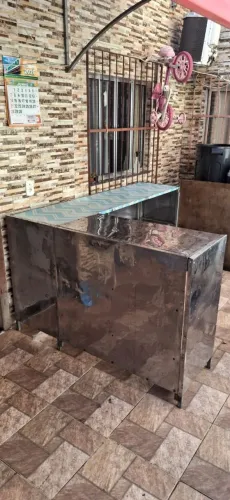 Bancada de inox 1.9x1 metros