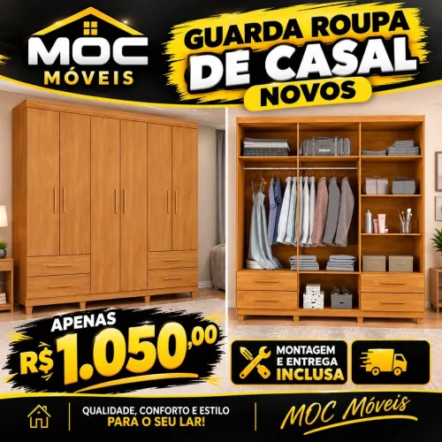 Guarda roupa de casal novos