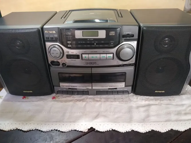 Boombox Aiwa duplo deck + CD