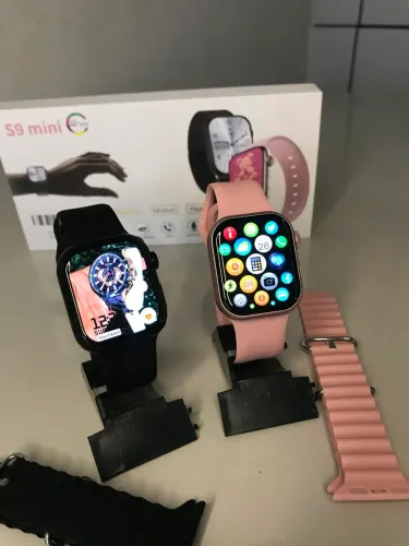Smartwatch S9 MINI 41 mm com Pulseira Extra,Faz e recebe ligações, Recebe Notificação