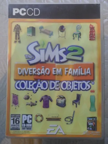 PC CD ROM The Sims 2 Diversão em Família com adesivos