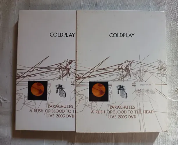 Box Dvd + 2 Cd's Coldplay - Parachutes / A Rush Of Blood To The Head / Live 2003 DVD