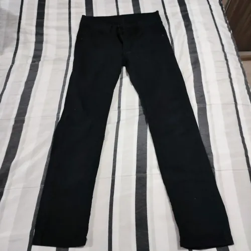 Calça jeans masculina infantil preta tamanho 10