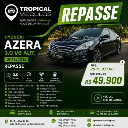 Hyundai Azera 3.0 V6 24V 4P Aut. 2014