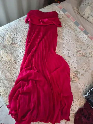 Vestido longo de festa vermelho!
