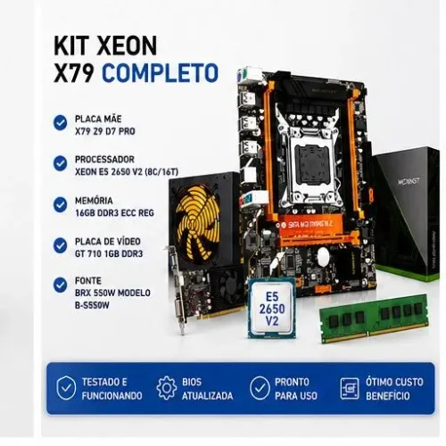 KIT XEON X79 COMPLETO SEMINOVO